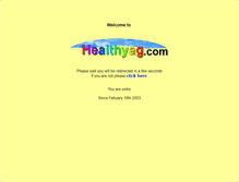 Tablet Screenshot of healthyag.com